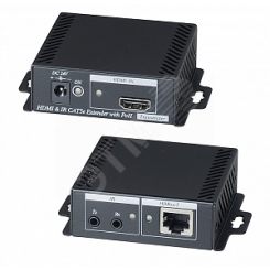 Комплект для передачи (удлинитель) HDMI сигнала, ИК сигнала и питания по одному кабелю.