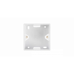 Коробка настенная, под лицевые панели и розетки формата 80х80мм, белая