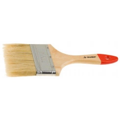 Кисть плоская ''УНИВЕРСАЛ-СТАНДАРТ '', натуральная щетина, деревянная ручка, 100мм