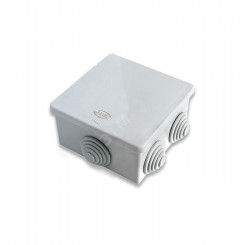 Коробка распределительная GUSI 80х80х40 (6 муфт д26), IP54, ОП, серый