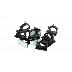 Основание самоклеящееся с защелкой для пучка до 8мм, 25х9мм, черное, 100шт