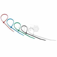 Хомут-стяжкa нeйлонoвая 250x3,6 мм, цветная, упаковка 25 шт