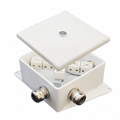 Коробка монтажная огнестойкая КМ-О (6к)-IP66-120х120 два ввода BC