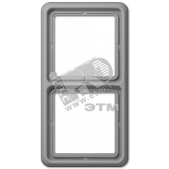 Рамка 2 поста универсальная серая Рамка 2 поста универсальная серая