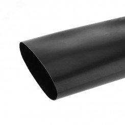 Термоусаживаемая трубка клеевая 130,0 22,0 мм, (6-1) черная, упаковка 1 м