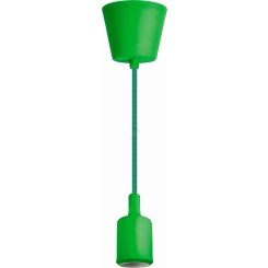 Светильник с проводом 1м.Е27 декор зеленый
