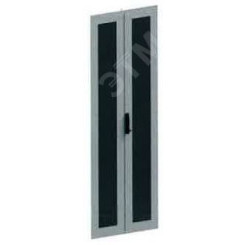 Дверь двустворчатая перфорированная для шкафов IT CQE 38U шириной 600 мм черн
