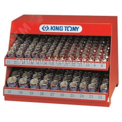 Стенд с торцевыми головками 1/2', 8-32 мм, серия 4330М, 172 предмета Стенд с торцевыми головками 1/2', 8-32 мм, серия 4330М, 172 предмета