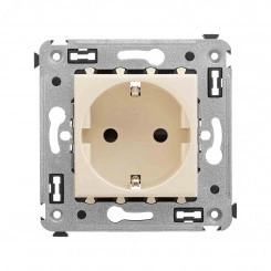 Avanti Розетка в стену, 2P+E, с защитными шторками, ''Ванильная дымка'' Avanti Розетка в стену, 2P+E, с защитными шторками, ''Ванильная дымка''