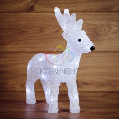 Фигура домашняя светодиодная акриловая Олененок 30х10х2х4.5В 3 батарейки AA (не входят в комплект) 2х4LED Фигура домашняя светодиодная акриловая Олененок 30х10х2х4.5В 3 батарейки AA (не входят в комплект) 2х4LED