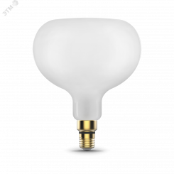 Лампа светодиодная филаментная LED 10 Вт 890 Лм 4100К E27 груша А190 белая milky (матовая) диммируемая Black Filament Gauss
