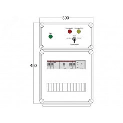 Щит управления электрообогревом DEVIbox HS 2x1700 D316 (в комплекте с терморегулятором и датчиком температуры) Щит управления электрообогревом DEVIbox HS 2x1700 D316 (в комплекте с терморегулятором и датчиком температуры)