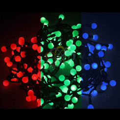 Гирлянда профессиональная LED - шарики RGB d23мм 10м