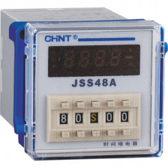 Реле времени JSS48A-11 11-контактный двух групповой переключатель многодиапазонной задержки питания AC/DC100V~240V CHINT 300082