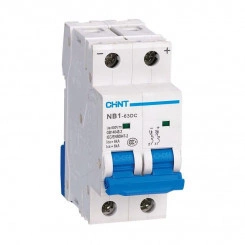 Выключатель автоматический модульный 2п C 40А 6кА NB1-63DC 500В DC (R) CHINT 182724 Выключатель автоматический модульный 2п C 40А 6кА NB1-63DC 500В DC (R) CHINT 182724