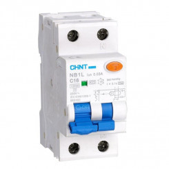 Выключатель автоматический дифференциального тока 100мА тип AC 10кА NB1L 1P+N B10 (36мм) (R) CHINT 203113