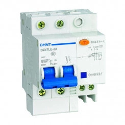 Выключатель автоматический дифференциального тока 2п C 20А 100мА тип AC 6кА DZ47LE-32 CHINT 199683 Выключатель автоматический дифференциального тока 2п C 20А 100мА тип AC 6кА DZ47LE-32 CHINT 199683