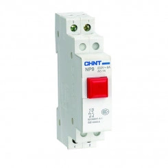 Кнопка модульная NP9-12/2 без подсветки 1НО+2НЗ красн. (R) CHINT 584041