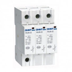 Ограничитель импульсных перенапряжений NU6-II 3п In=25кА Uc=460В Im=60кА (R) CHINT 213584 Ограничитель импульсных перенапряжений NU6-II 3п In=25кА Uc=460В Im=60кА (R) CHINT 213584