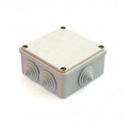 Коробка распаячная для наружного монтажа RAL 7035 6 гермовводов 100х100х50мм IP44 CHINT 8820015 Коробка распаячная для наружного монтажа RAL 7035 6 гермовводов 100х100х50мм IP44 CHINT 8820015
