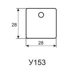 Бирка кабельная маркировочная У-153 (квадрат.) Михнево 019012