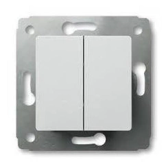 Выключатель 2-кл. СП Cariva 10А IP20 бел. (DIY-упак.) Leg 695934