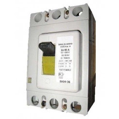 Выключатель автоматический 3п 80А Im=1000А 20кА ВА04-36 340010 660В передн. подкл.: Cu шина; кабель с каб. наконечн. Контактор 1020710