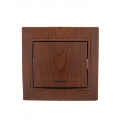 Выключатель 1-кл. СП Mira 10А с подсветкой сосна LEZARD 701-0801-111