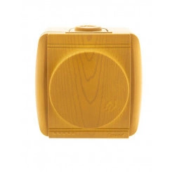 Розетка 1-м ОП Nata 16А IP20 с заземл. с защ. крышкой керамика ольха LEZARD 710-0700-123