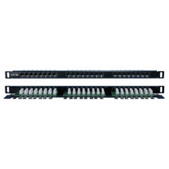 Патч-панель 19дюйм 0.5U кат.5E 24 порта RJ45 Dual IDC PPHD-19-24-8P8C-C5E-110D высок. плотности Hyperline 244076 Патч-панель 19дюйм 0.5U кат.5E 24 порта RJ45 Dual IDC PPHD-19-24-8P8C-C5E-110D высок. плотности Hyperline 244076
