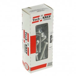 Болт DIN933 с шестигранной головкой М6х40 оцинк. (уп.50шт) Tech-KREP 105204 Болт DIN933 с шестигранной головкой М6х40 оцинк. (уп.50шт) Tech-KREP 105204