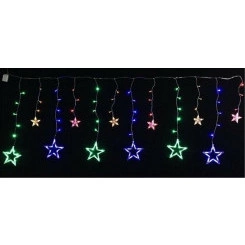 Гирлянда "Занавес" DCLLD-138M-C 138 мультиколор светодиодов 2х1/0.6м 12 нитей SHLights 4690601047175