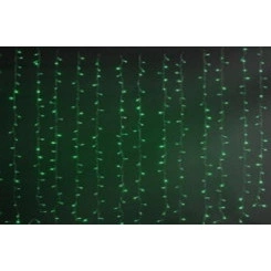 Гирлянда "Занавес" LDCL544-G-E 544 зел. светодиодов 1.5х2.2м 16 нитей соединяемый до 8шт для помещений SHLights 4690601035578