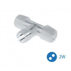 Коннектор "T"-образный для Дюралайта 2W 13мм (уп.10шт) Космос KOC-DL-2W13-CT Коннектор "T"-образный для Дюралайта 2W 13мм (уп.10шт) Космос KOC-DL-2W13-CT