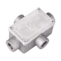 Коробка ответвительная 118х83х42мм 4 ввода М16х1.5 IP55 алюм. DKC 6430-16A Коробка ответвительная 118х83х42мм 4 ввода М16х1.5 IP55 алюм. DKC 6430-16A