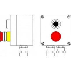 Корпус взрывозащищенный 120х120х90мм 1Ex d e IIC T6 Gb X /Ex tb IIIB T80град.С Db X / IP66 алюм. DKC 2201.121.19.03J