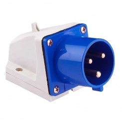 Вилка стационарная 523 32А 2P+PE 220В IP44 EKF ps-523-32-220 Вилка стационарная 523 32А 2P+PE 220В IP44 EKF ps-523-32-220
