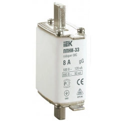 Вставка плавкая ППНИ-33 8А габарит 00С IEK DPP11-008 Вставка плавкая ППНИ-33 8А габарит 00С IEK DPP11-008