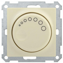Механизм светорегулятора поворотного СП Bolero СС10-1-1-Б 600Вт с индикацией крем. IEK EDB11-0600-K33