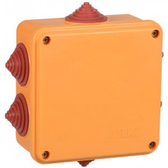 Коробка распаячная огнестойкая ПС 100х100х50 6P 4кв.мм IP55 6 вводов IEK UKF30-100-100-050-6-4-09