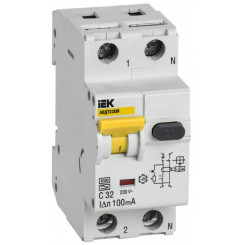 Выключатель автоматический дифференциального тока C 32А 100мА АВДТ32EM IEK MVD14-1-032-C-100