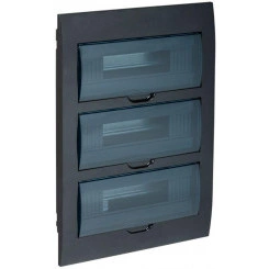 Корпус встраиваемый ЩРВ-П-36 Krepta 3 IP41 пластик. черн. IEK MKP12-V-36-41-K02