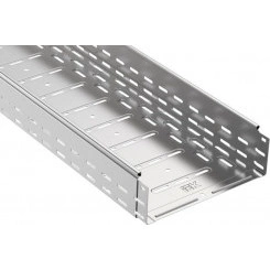 Лоток листовой перфорированный 200х100 L2000 сталь 0.8мм оцинк. IEK CLP10-100-200-2 Лоток листовой перфорированный 200х100 L2000 сталь 0.8мм оцинк. IEK CLP10-100-200-2