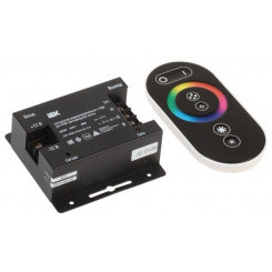 Контроллер с ПДУ радио RGB 3 канала PRO 5050 12В 6А 216Вт черн. IEK LSC1-RGB-216-RF-20-12-B