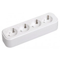 Колодка удлинителя 4-м 16А Classic К04 2P+PE 250В IEK KYP11-16-04-00-Z