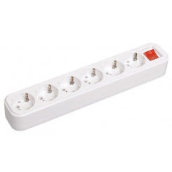 Колодка удлинителя 6-м 16А Classic К06В 2P+PE 250В с выкл. IEK KYP11-16-06-00-ZK