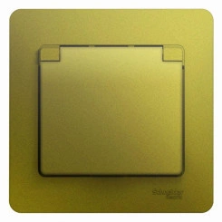 Розетка 1-м СП Glossa 16А IP20 250В с заземл. защ. шторки с крышкой в сборе фисташк. SE GSL001046 Розетка 1-м СП Glossa 16А IP20 250В с заземл. защ. шторки с крышкой в сборе фисташк. SE GSL001046