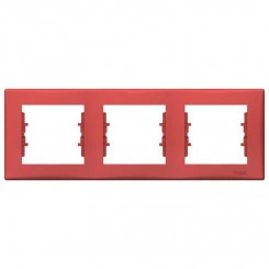 Рамка 3-м Sedna горизонт. красн. SchE SDN5800541
