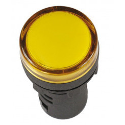 Лампа светосигнальная AD16DS d16мм 12В AC/DC желт. IEK BLS10-ADDS-012-K05-16