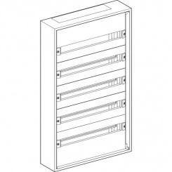 Шкаф комплектный навесной Ш=550мм 5ряд. SchE LVS08005